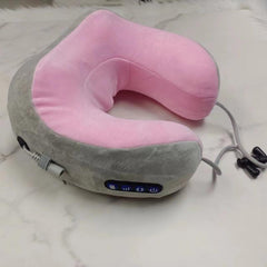 U-Shaped Neck Massager Pillow with Heat & Vibration - Neck Support for Travel