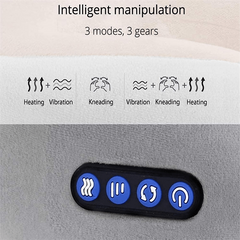 U-Shaped Neck Massager Pillow with Heat & Vibration - Neck Support for Travel