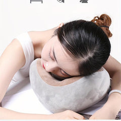 U-Shaped Neck Massager Pillow with Heat & Vibration - Neck Support for Travel