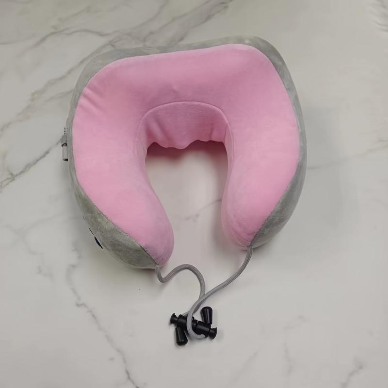 U-Shaped Neck Massager Pillow with Heat & Vibration - Neck Support for Travel
