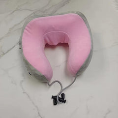 U-Shaped Neck Massager Pillow with Heat & Vibration - Neck Support for Travel