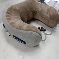 U-Shaped Neck Massager Pillow with Heat & Vibration - Neck Support for Travel