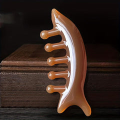 Shark Comb Massage Brush Five Teeth Meridians Neck Scraping Massager