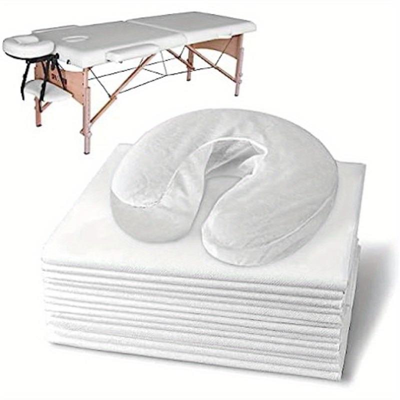 20pcs Disposable Massage Bed Cover Waterproof Head And Pillow Cover