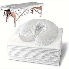 20pcs Disposable Massage Bed Cover Waterproof Head And Pillow Cover