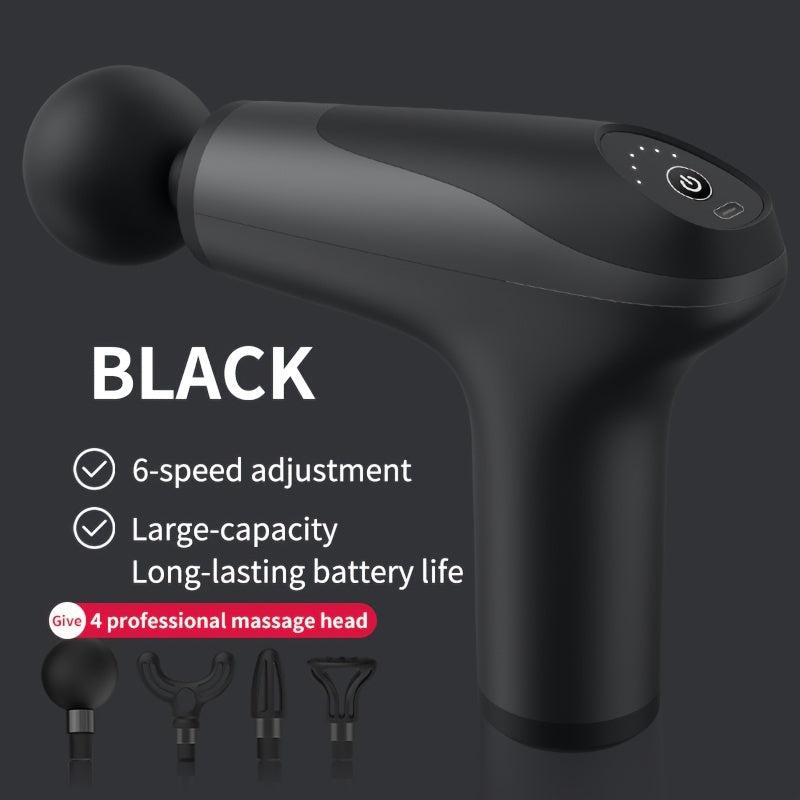 Mini Massage Gun 4 Heads Handheld Percussion Massage Compact Personal Massager