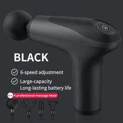 Mini Massage Gun 4 Heads Handheld Percussion Massage Compact Personal Massager