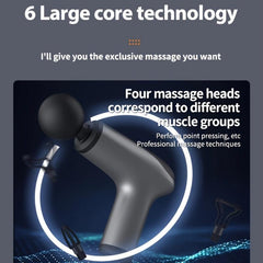 Mini Massage Gun 4 Heads Handheld Percussion Massage Compact Personal Massager