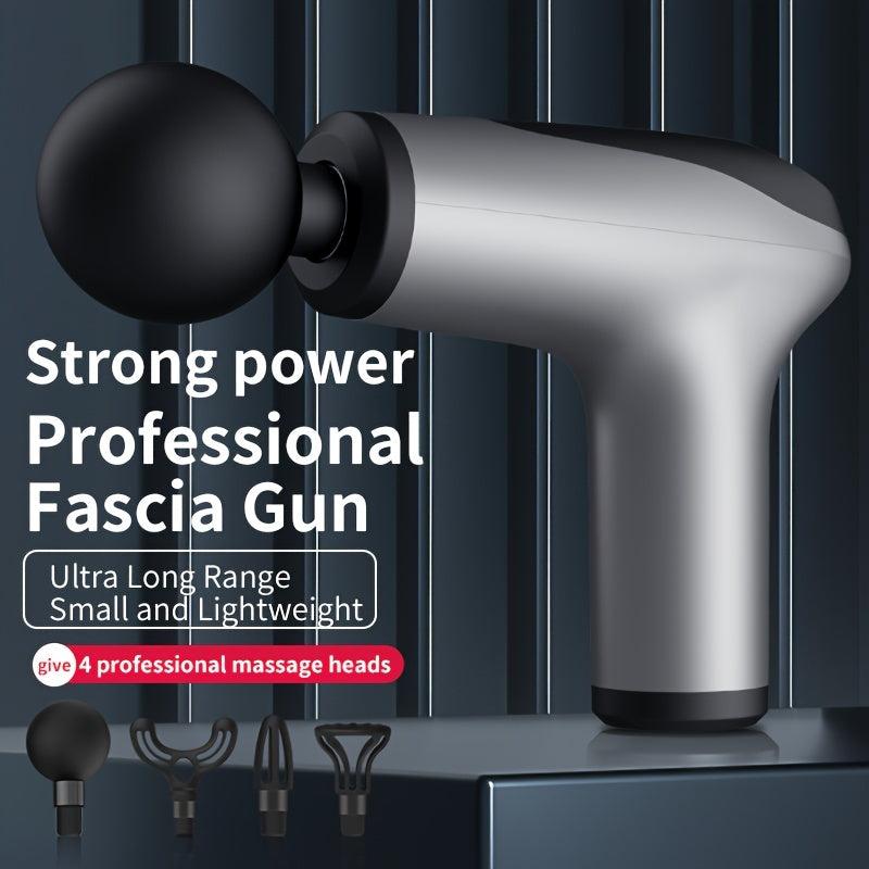 Mini Massage Gun 4 Heads Handheld Percussion Massage Compact Personal Massager