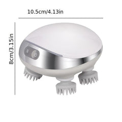 Portable Scalp Massager with 4 Massage Heads for Stress Release