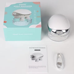 Portable Scalp Massager with 4 Massage Heads for Stress Release