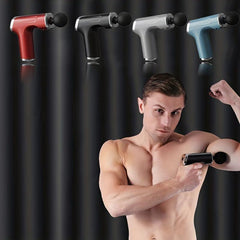 Deep Tissue Massage Gun Percussion Back Massager 6 Speed Level 4 Heads