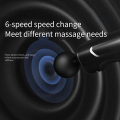 Deep Tissue Massage Gun Percussion Back Massager 6 Speed Level 4 Heads