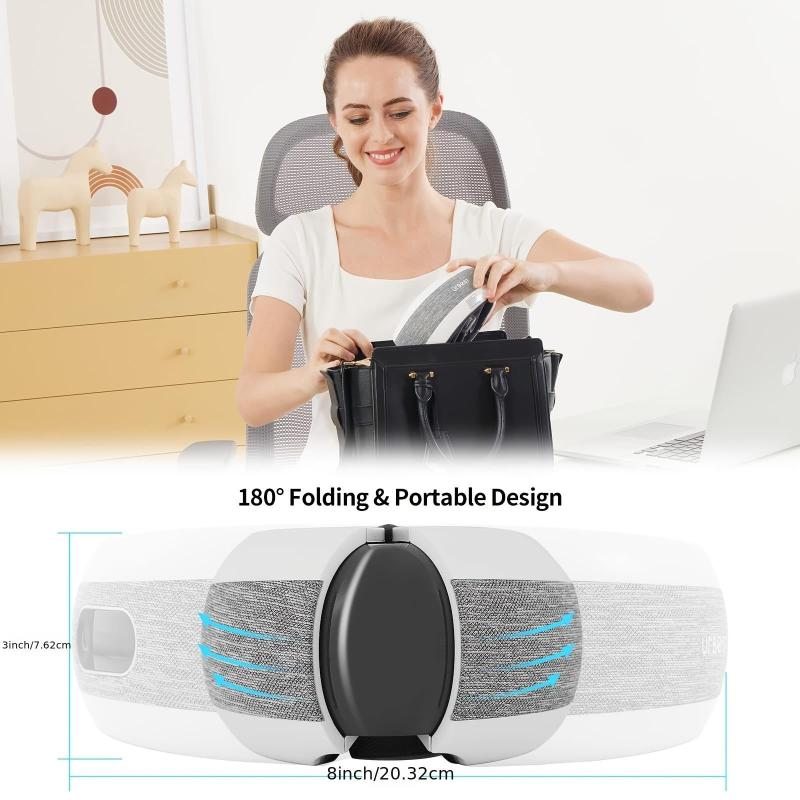 Heated Eye Massager Music Heat Migraines Reduce Strain