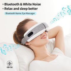 Heated Eye Massager Music Heat Migraines Reduce Strain