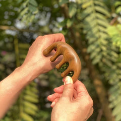 Sandalwood Hair Comb Wide Tooth Massage Wooden Comb