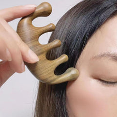 Sandalwood Hair Comb Wide Tooth Massage Wooden Comb