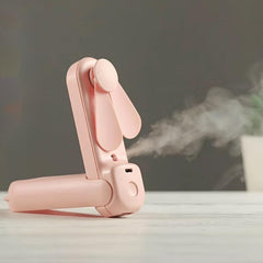 Portable Water Misting Fan System Handheld Small Fan Gift