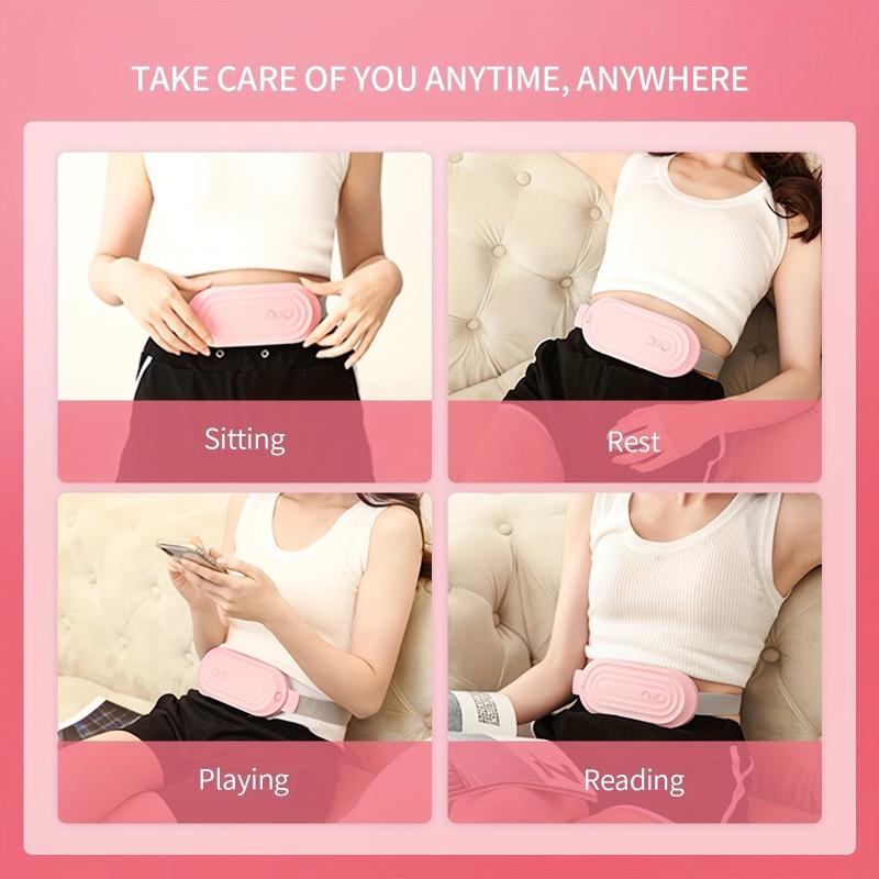 Uterus Vibrating Massager & Heating Belt for Menstrual Cramps
