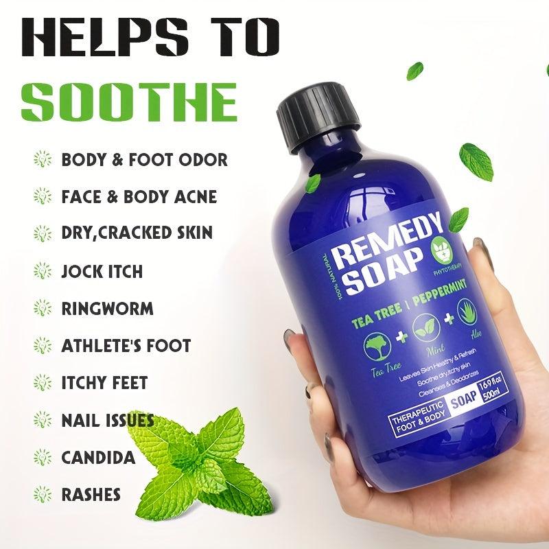 Organic Tea Tree Body Wash Soothes Itchy Skin, Nourishes & Heals