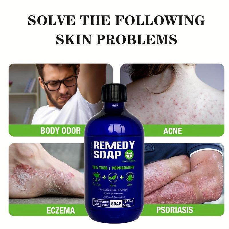 Organic Tea Tree Body Wash Soothes Itchy Skin, Nourishes & Heals