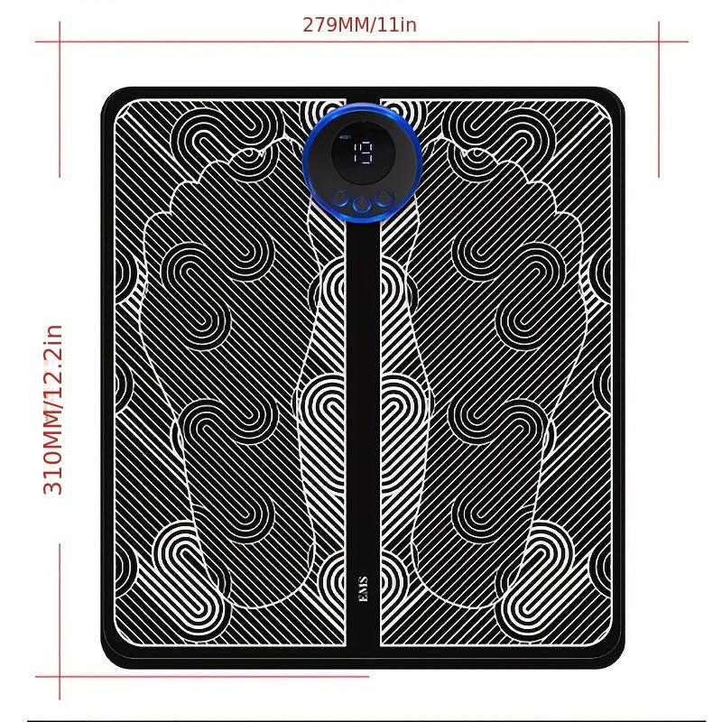 Foot Massager Mat 19 Intensities 8 Massage Modes USB Charging Gift