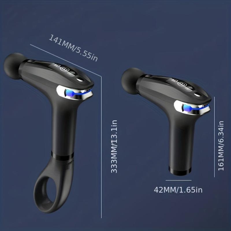 Long Handle Massage Gun 4 Massage Heads Deep Tissue Body Massager