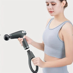 Long Handle Massage Gun 4 Massage Heads Deep Tissue Body Massager