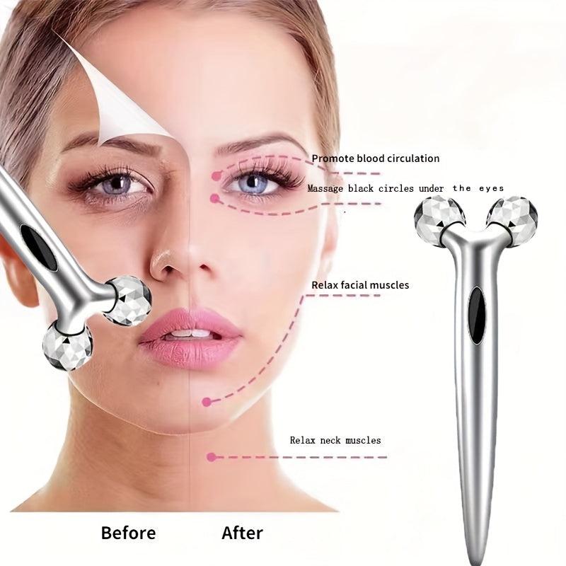 3D Roller Massager Facial Beauty Device Dark Circle Eye Bags