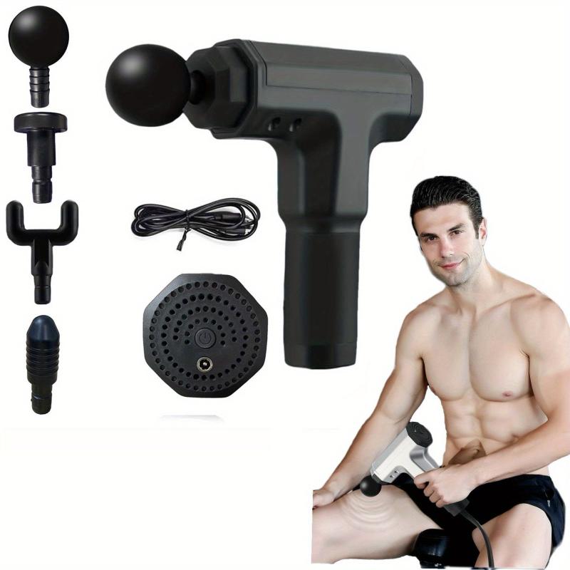 Mini Massage Gun 4 Heads Rechargeable Cordless Handheld Deep Tissue Percussion