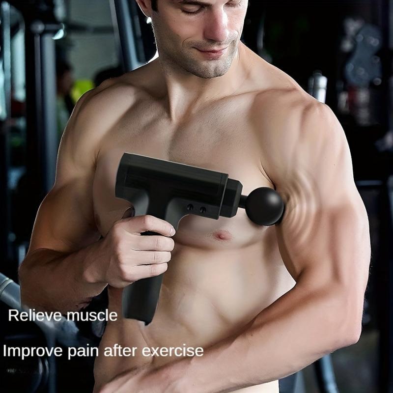 Mini Massage Gun 4 Heads Rechargeable Cordless Handheld Deep Tissue Percussion