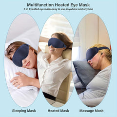 Heatable Sleep Eye Mask Eye Protector For Travel Lunch Christmas
