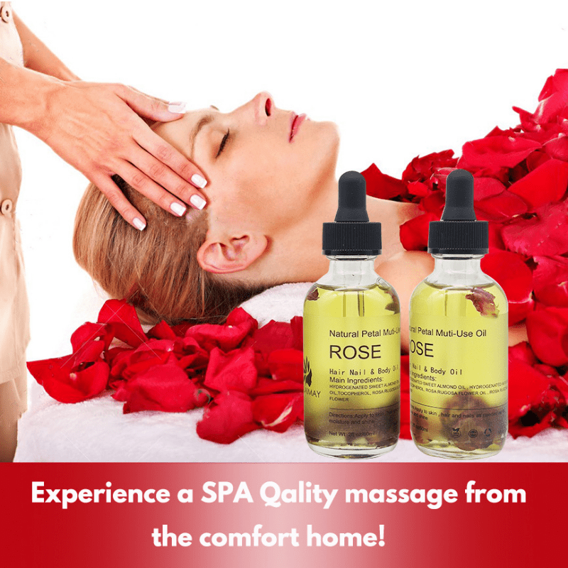 Natural Essential Oil with Dropper 60ml for Skin and Hair Care