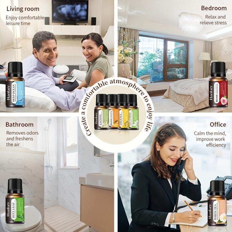 Organic Essential Oils Aromatherapy For Diffusers Humidifiers Massage