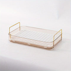 Bathroom Counter Organizer with Cosmetic Holder and Storage Shelf