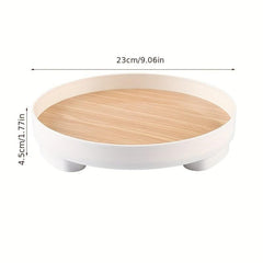 Round Decorative Tray for Perfume Aromatherapy Cosmetic Fruit Storage