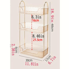 Stylish Bathroom Counter Organizer with Coffee Station Cosmetic Holder