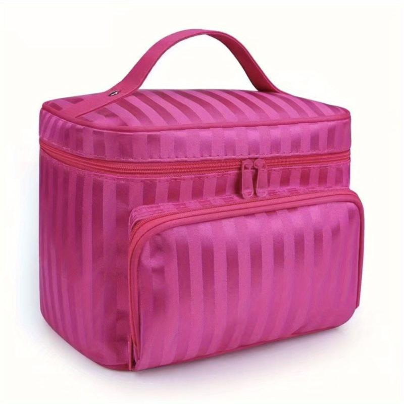 Stylish Portable Cosmetic Bag with Handle & Large Capacity for Women