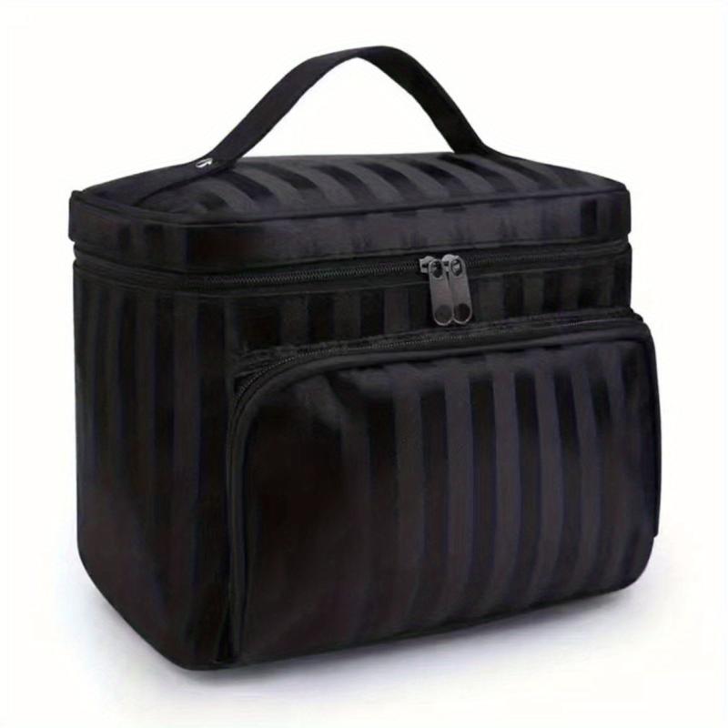 Stylish Portable Cosmetic Bag with Handle & Large Capacity for Women
