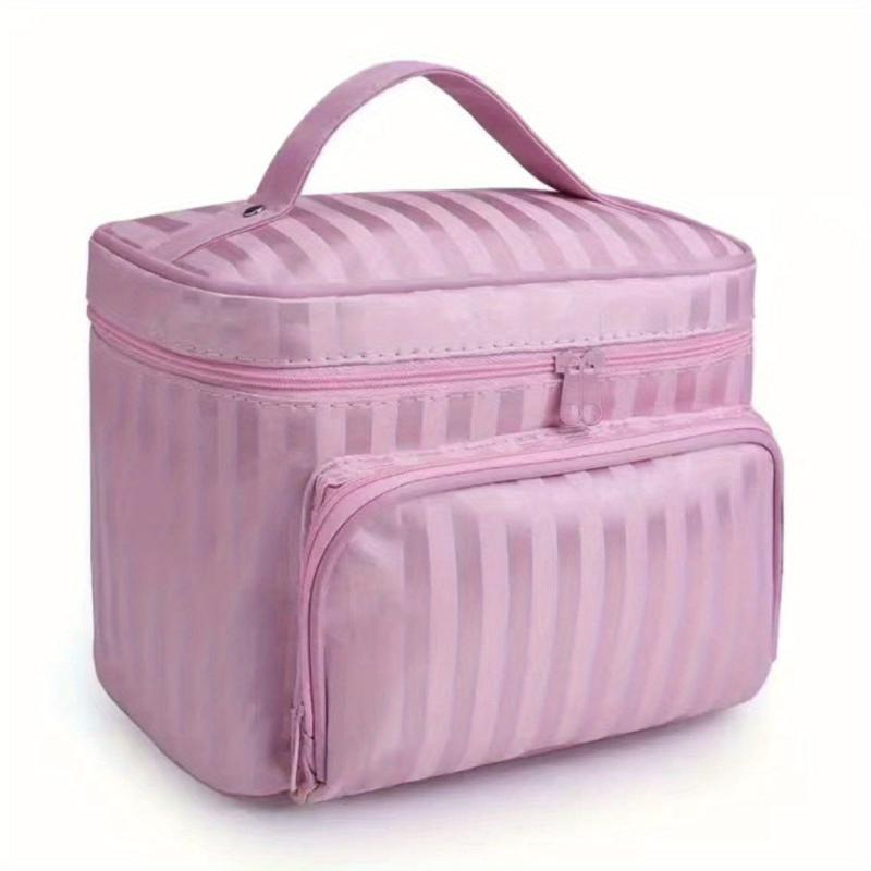 Stylish Portable Cosmetic Bag with Handle & Large Capacity for Women