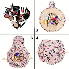 Stylish Drawstring Toiletry Bag for Cosmetics & Makeup