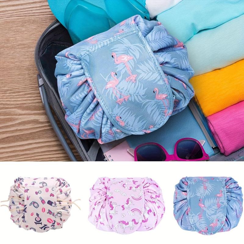 Stylish Drawstring Toiletry Bag for Cosmetics & Makeup