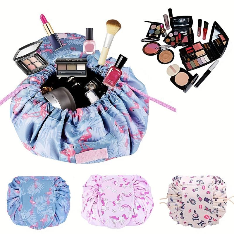 Stylish Drawstring Toiletry Bag for Cosmetics & Makeup