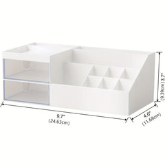 Makeup Storage Desk Organizer for Cosmetics, Jewelry, and Office Supplies
