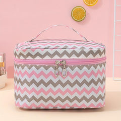Ripple Pattern Makeup Bag Travel Toiletry Cosmetic Bag Large Capacity
