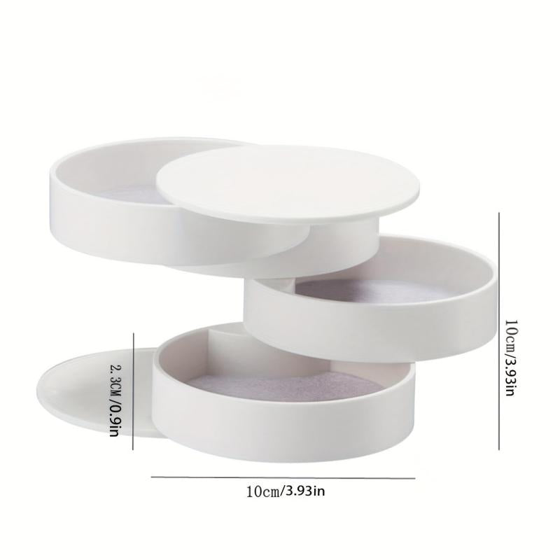 Rotating Desktop Storage Box Hair Accessories Jewelry Makeup Box