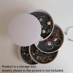 Rotating Desktop Storage Box Hair Accessories Jewelry Makeup Box