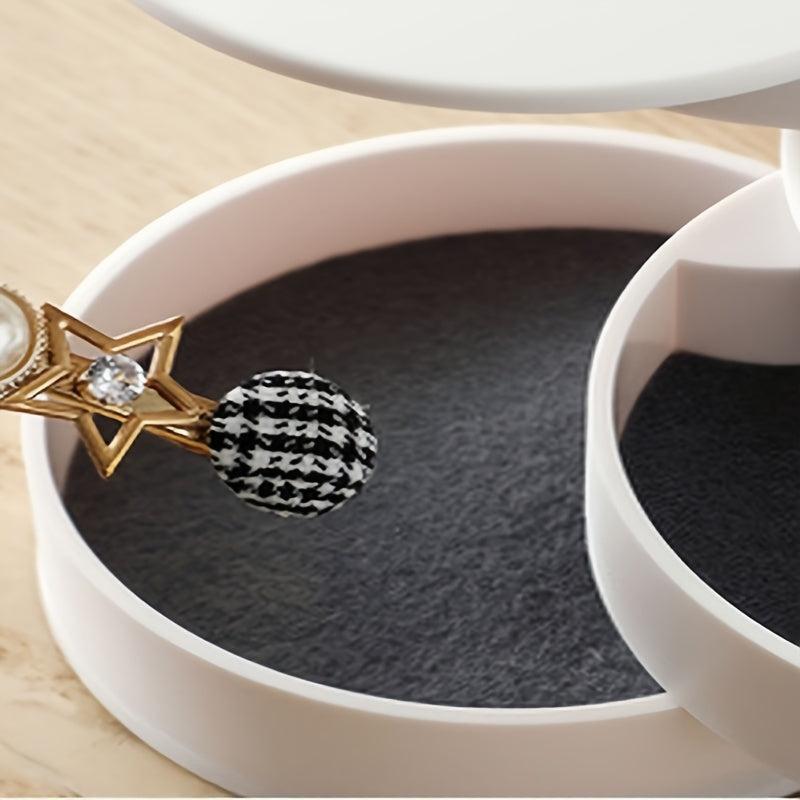 Rotating Desktop Storage Box Hair Accessories Jewelry Makeup Box