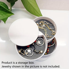 Rotating Desktop Storage Box Hair Accessories Jewelry Makeup Box