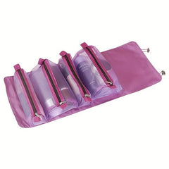 4 in 1 Makeup Bag Toiletry Bag Compact Kit Quick Roll Up Organizer